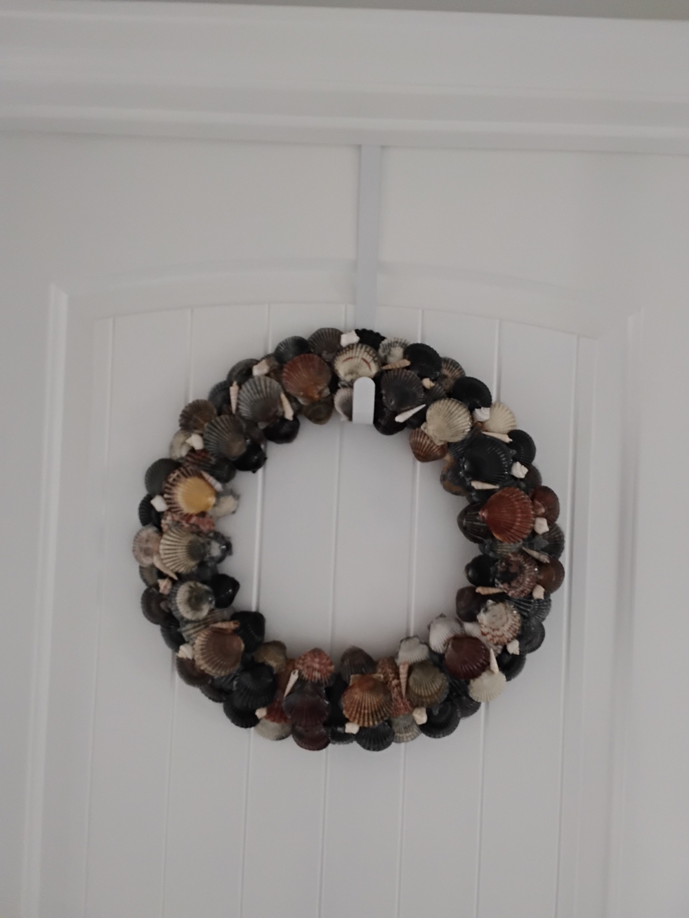 Large Seashell Wreath. Summer Decor. Beach Nautical Decor